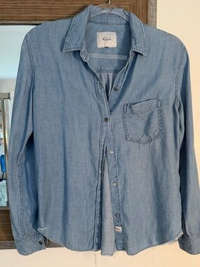 Rails Light Blue Denim Button-Down Shirt